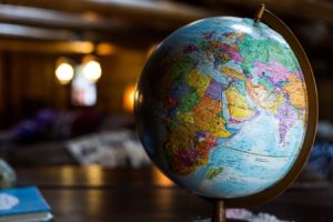 Picture of a world globe